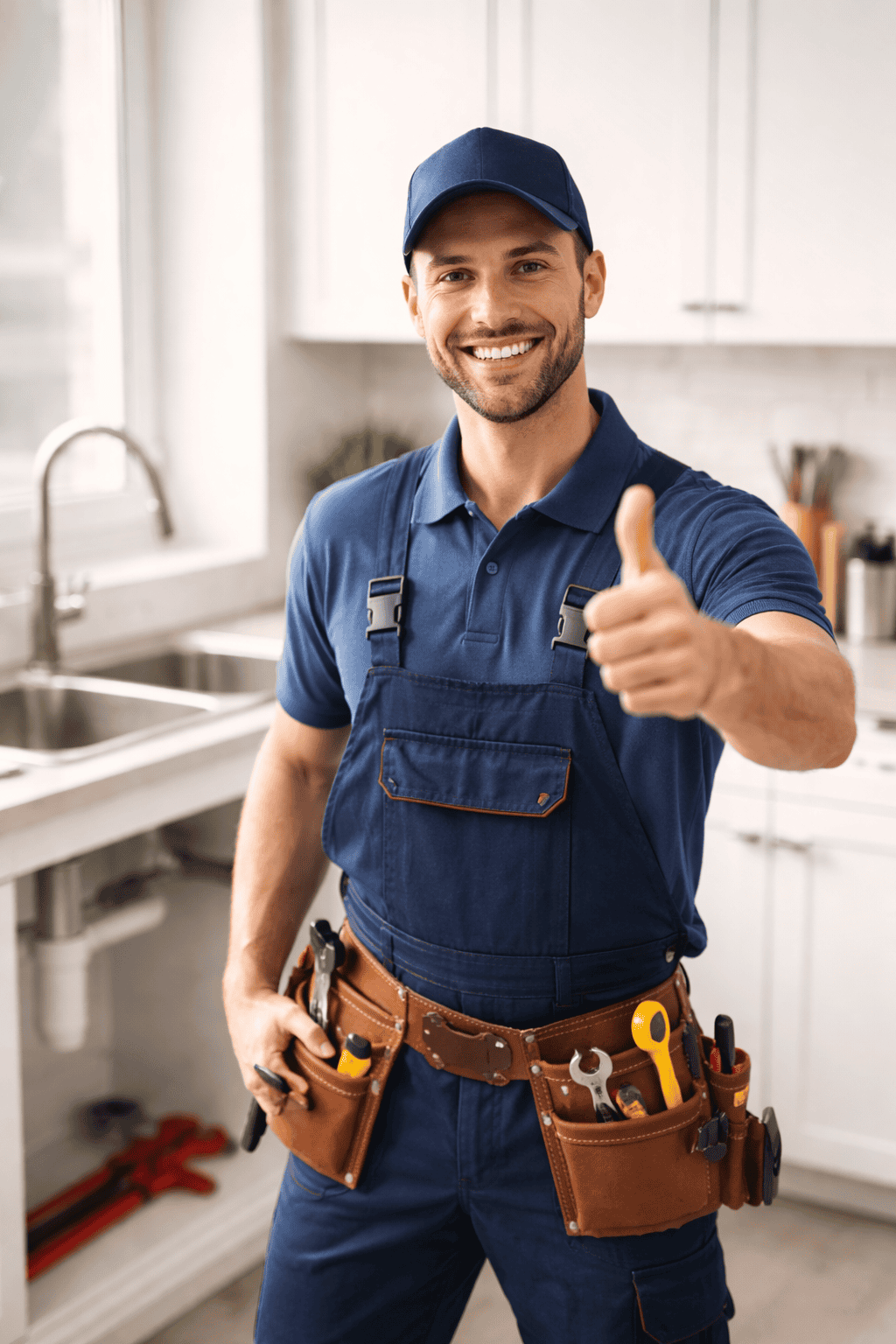 plombier-professionnel-plomberie-urgence plombier professionnel souriant service plomberie urgence grand montréal