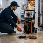 Inspection par caméra pour un drain bouché qui revient souvent
